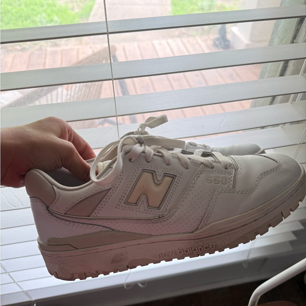 New Balance 550 Sea Salt and White